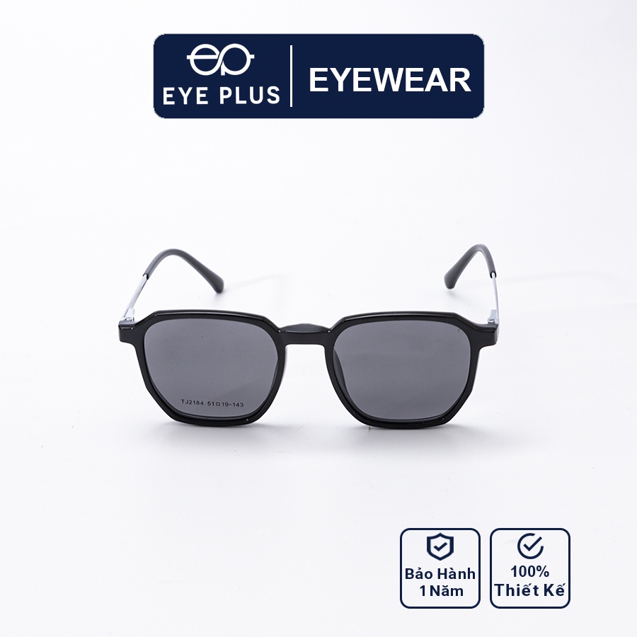 Gọng kính râm cận nam nữ thời trang EYE PLUS luc giác hot trend 2in1KL-2184