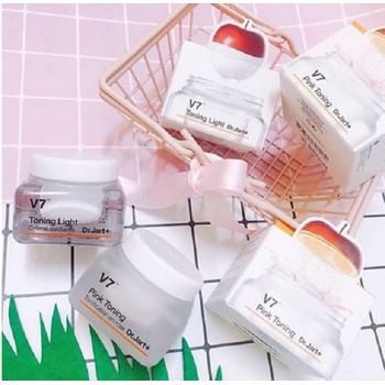 Kem Dưỡng Trắng Hồng Dịu Nhẹ Và Tái Tạo Da Dr.Jart+ V7 Pink Toning Light Up 15ml