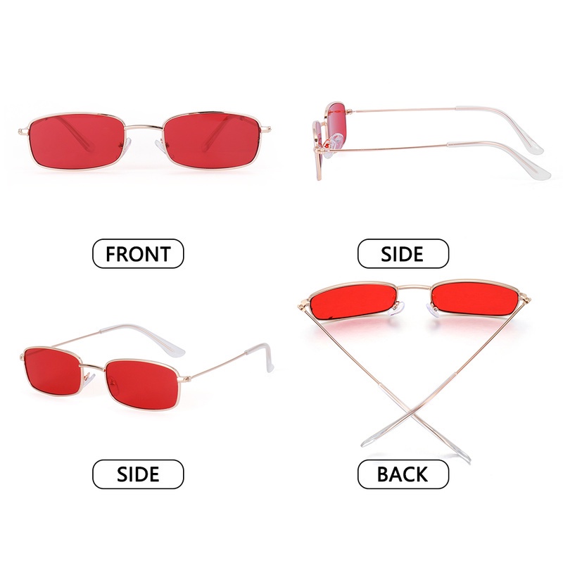 Kính Mát Gọng Oval Kim Loại Nhiều Màu Sắc Thời Trang