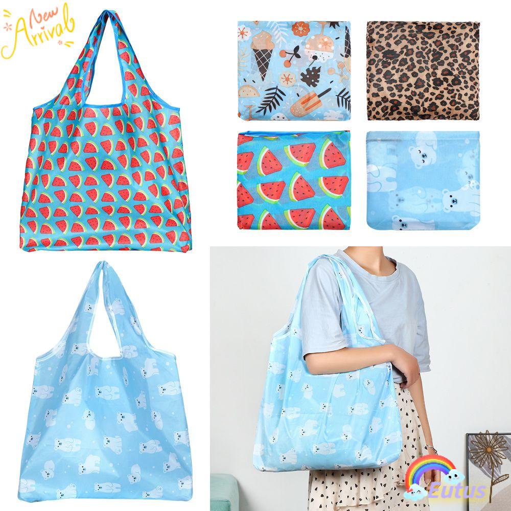 Ba Lô Mua Sắm Chất Liệu Polyester Có Thể Gấp Gọn Tiện Lợi