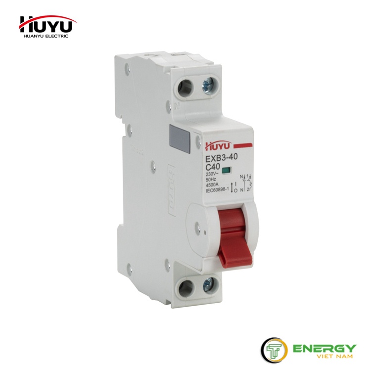 Áp Tô Mát HUYU AC DZ47N-63 1P C6A