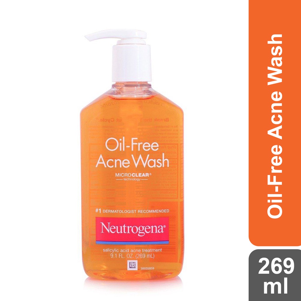 Sữa Rửa Mặt Dành Cho Da Mụn Neutrogena Oil-Free Acne Wash 269ML NỘI ĐỊA MỸ