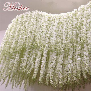 Dây Hoa Tử Đằng Giả Bằng Vải 100cm Dùng Trang Trí