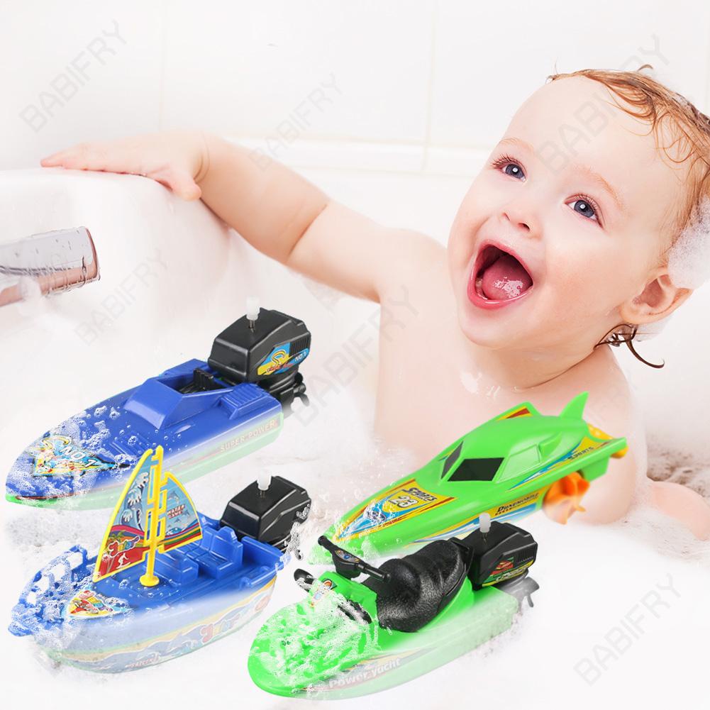 Thuyền Đồ Chơi Lên Dây Cót Nhiều Màu Sắc Đáng Yêu Cho Bé