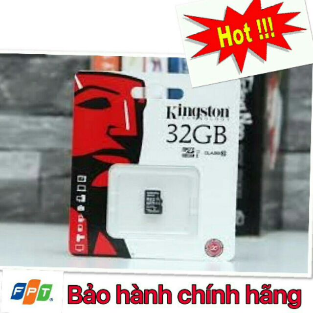 Thẻ 32g Kingston class10 tốc độ 80mb/s ch