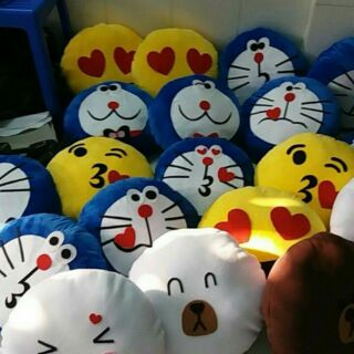 Gối tròn icon, doraemon