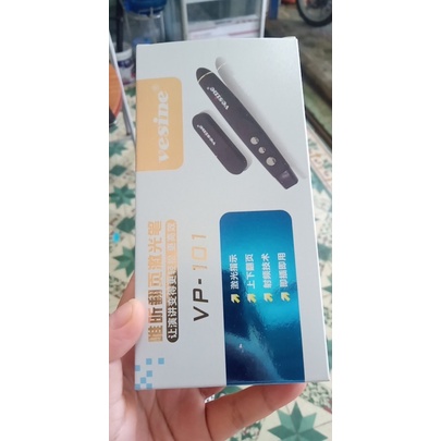 xả Bút Chỉ Laser Thuyết Trình Vesine VP101 / UTEK - Bút Trình Chiếu Kèm Bao Da