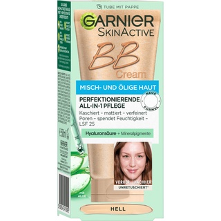 BB Cream Garnier. Kiềm dầu và cho da thường + khô. Tone sáng da.