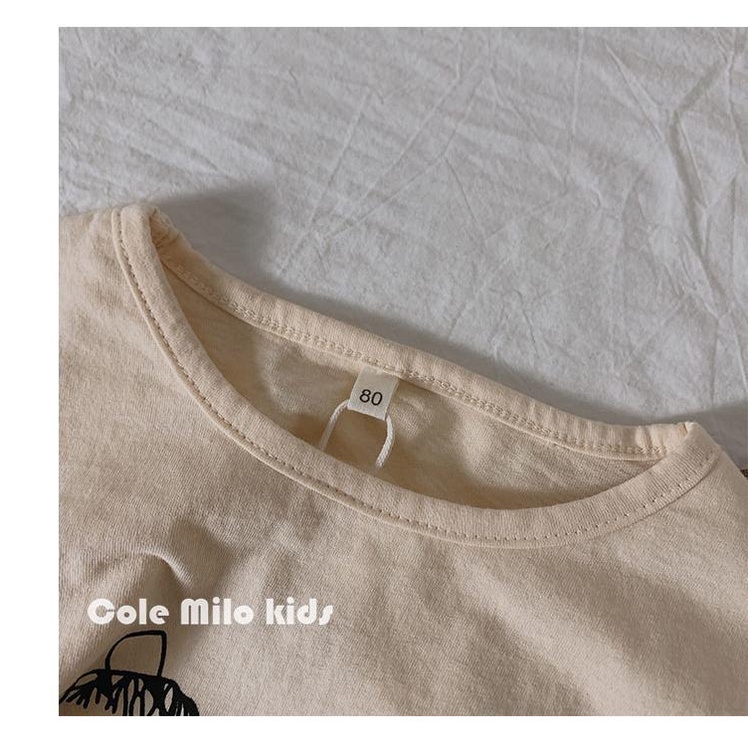 Áo Thun Cotton Lanh Tay Lỡ Phong Cách Nhật Bản Hàn Quốc Thời Trang Mùa Hè Hàng Mới Dành Cho Bé Trai Gái 2022