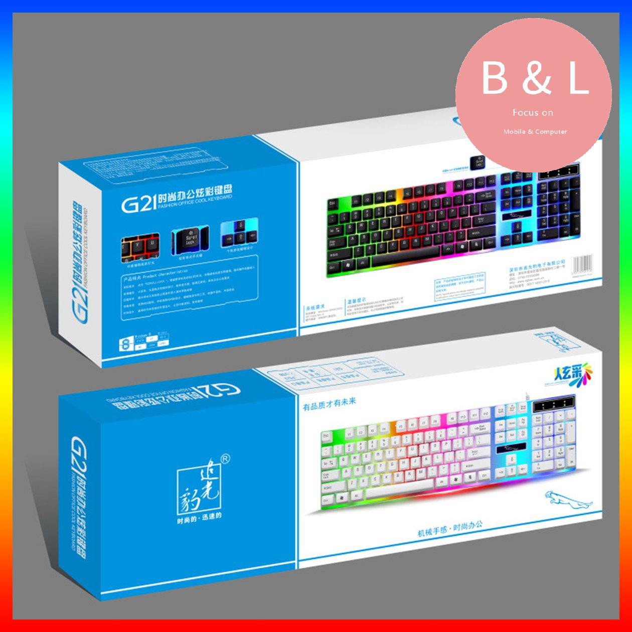 Bàn Phím Cơ Gaming G21 Có Đèn Nền Nhiều Màu