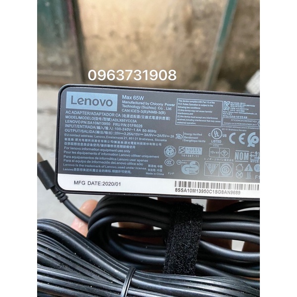 Sạc pin cho laptop Thinkpad T490 T490s chính hãng