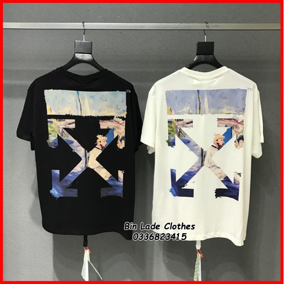 ⚡️[CHỈ 1 NGÀY] Áo Thun OFFWHITE Sơn Dầu SS19 Kèm Mác