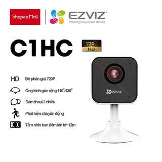 Camera wifi EZVIZ C1HC 720p đàm thoại 2 chiều, ống kính góc rộng 130 độ, phát hiện chuyển động