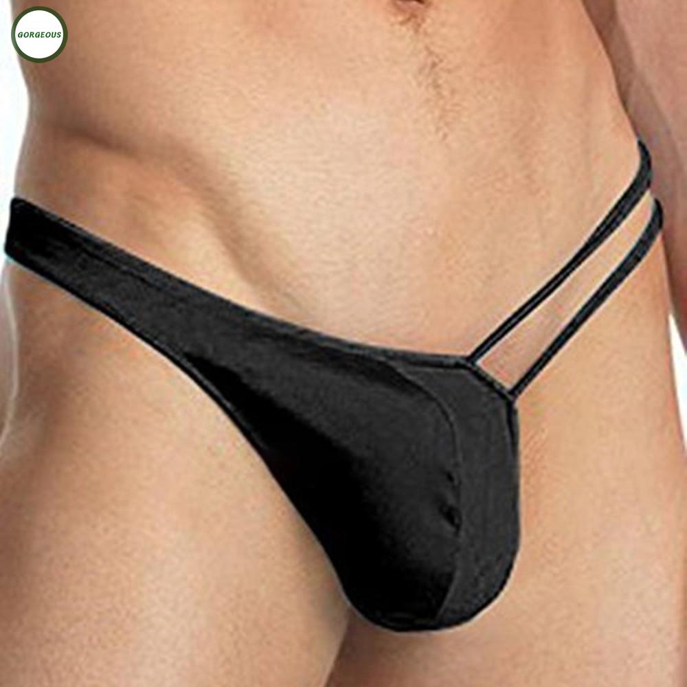 Quần lót nam gợi cảm c-String lưng thun thấp rỗng đàn hồi thoáng khí