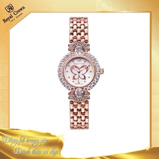 Đồng hồ nữ dây thép Royal Crown 3844
