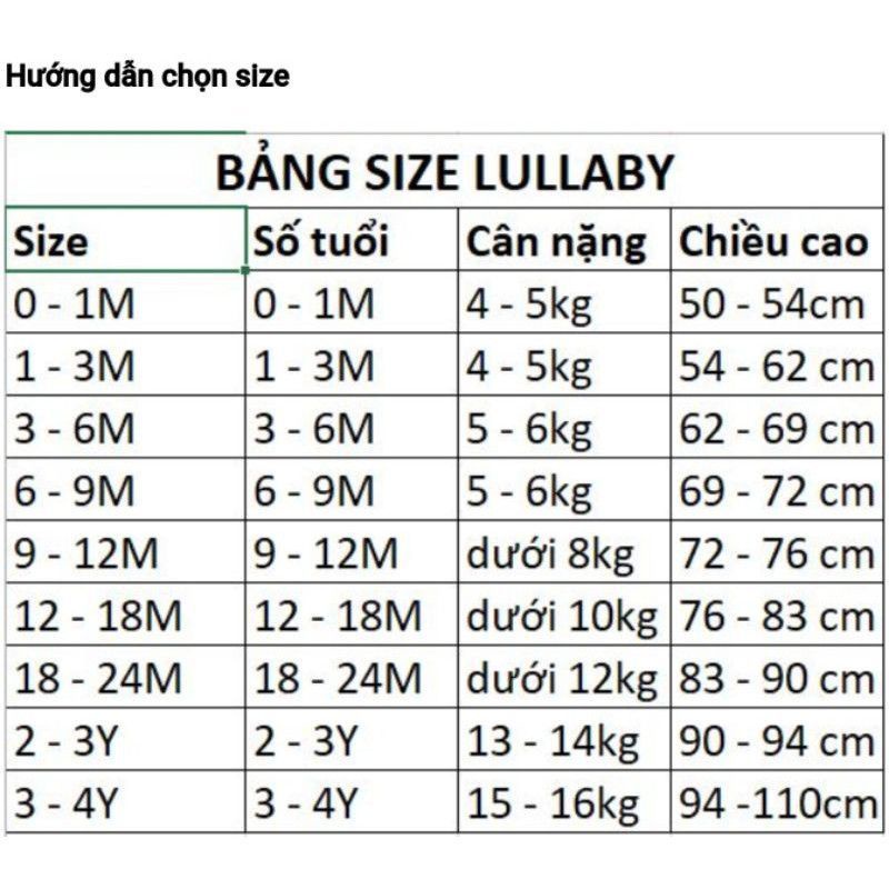 Lullaby - Áo dài tay raglan bé trai 5-16kg