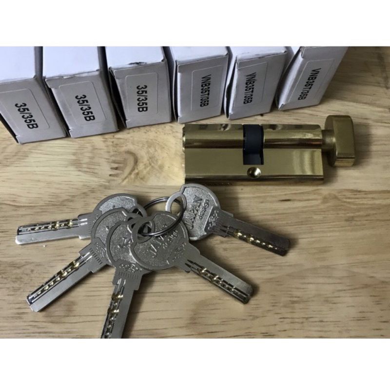 Lõi khóa tay gạt bằng đồng 100%, hàng chuẩn Japan dành cho cửa gỗ, cửa nhựa ( Lõi 70mmX32mm )