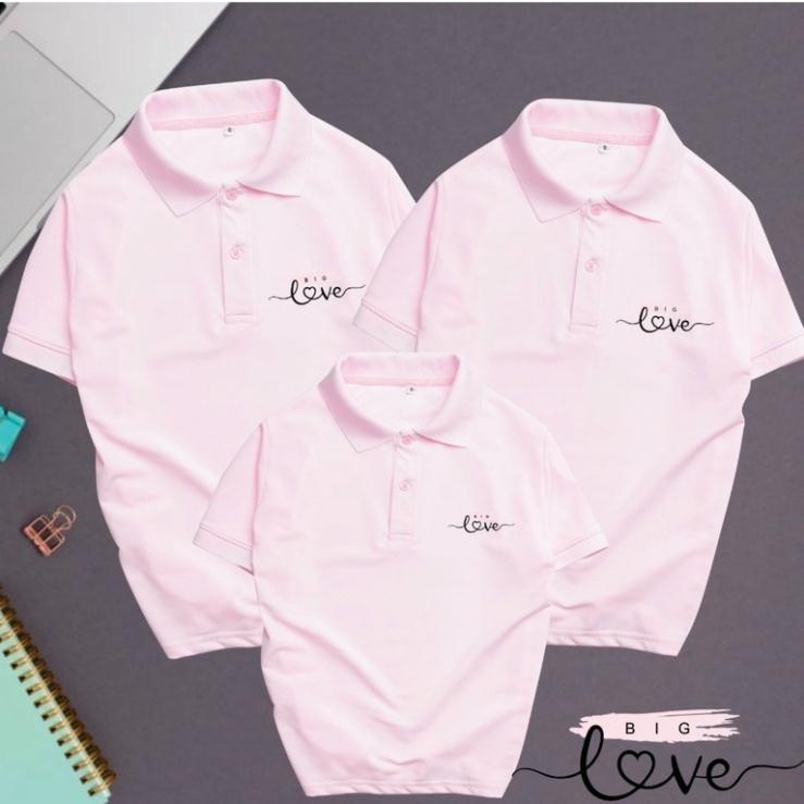 Áo POLO Nam Nữ Gia Đình 3 4 5 Người Có Cổ Chất Poly Thái 4 Chiều Đủ Size Cho Các Thành Viên Từ 8kg-> 100kg-FAMILY FOREVE