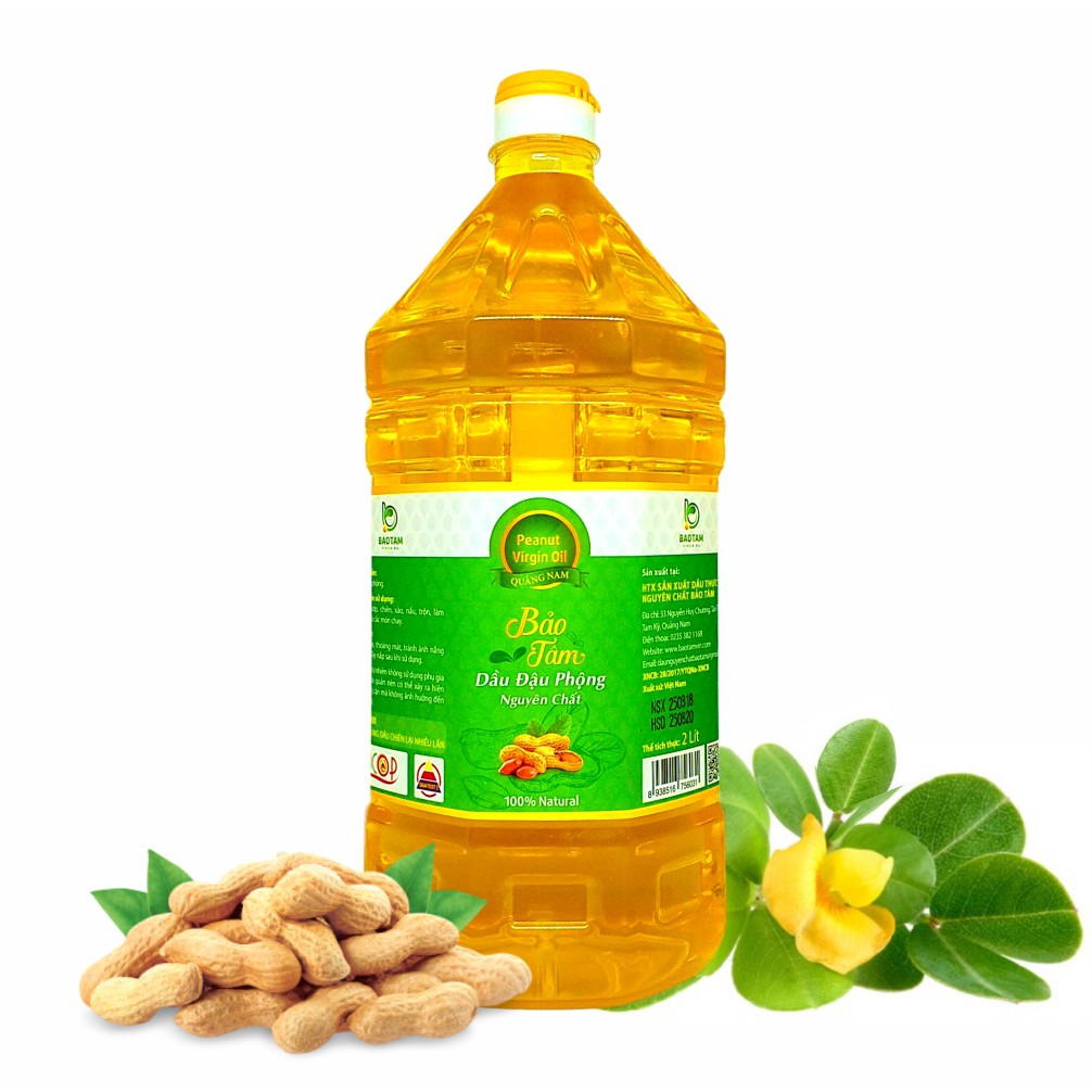 Dầu Phộng Nguyên Chất Bảo Tâm 2 lit