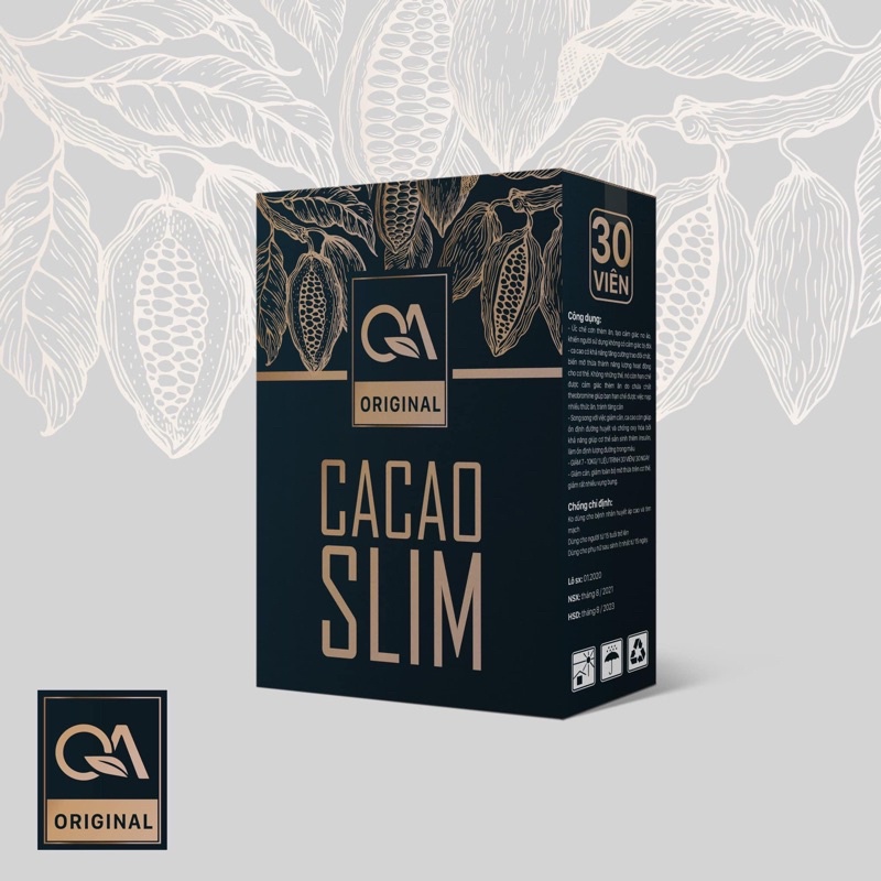 [Siêu Phẩm ] KẸO GIẢM CÂN CACAO-SLIM AN TOÀN - HIỆU QUẢ GIẢM 6-8kg (20viên)