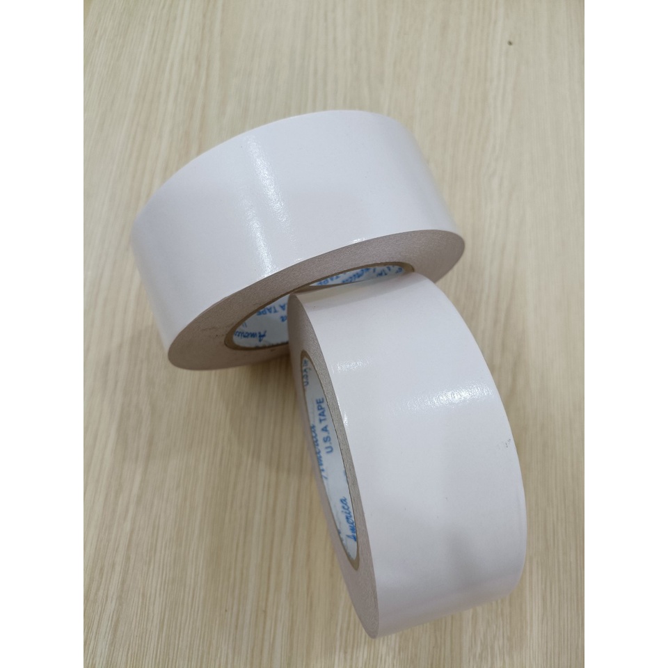 1 cuộn băng keo 2 mặt trắng 48mm x 40m