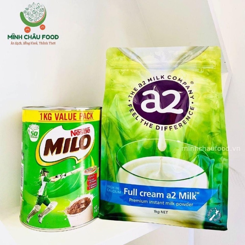 Combo sữa A2 và Milo Úc 1kg