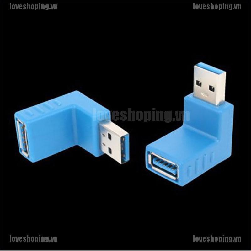 Đầu Nối Dài Usb 3.0 A Male Sang Female 90 Độ | BigBuy360 - bigbuy360.vn