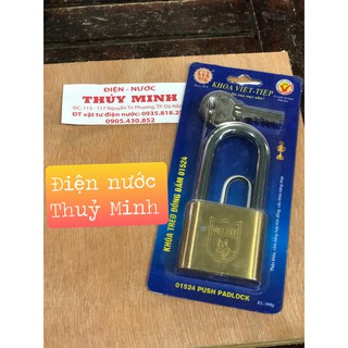 Ổ khoá treo đồng bấm Việt Tiệp 01524