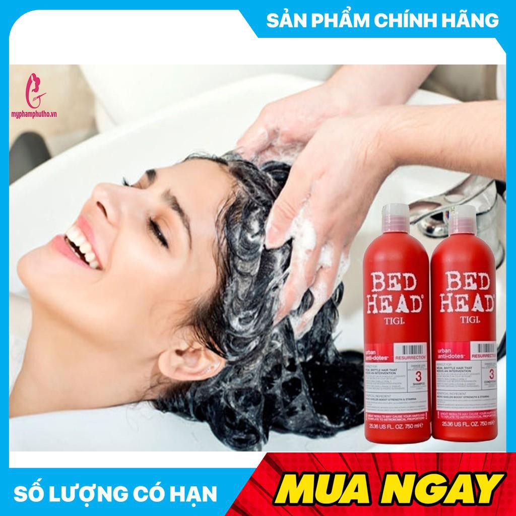 Combo dầu gội xã Tigi đỏ