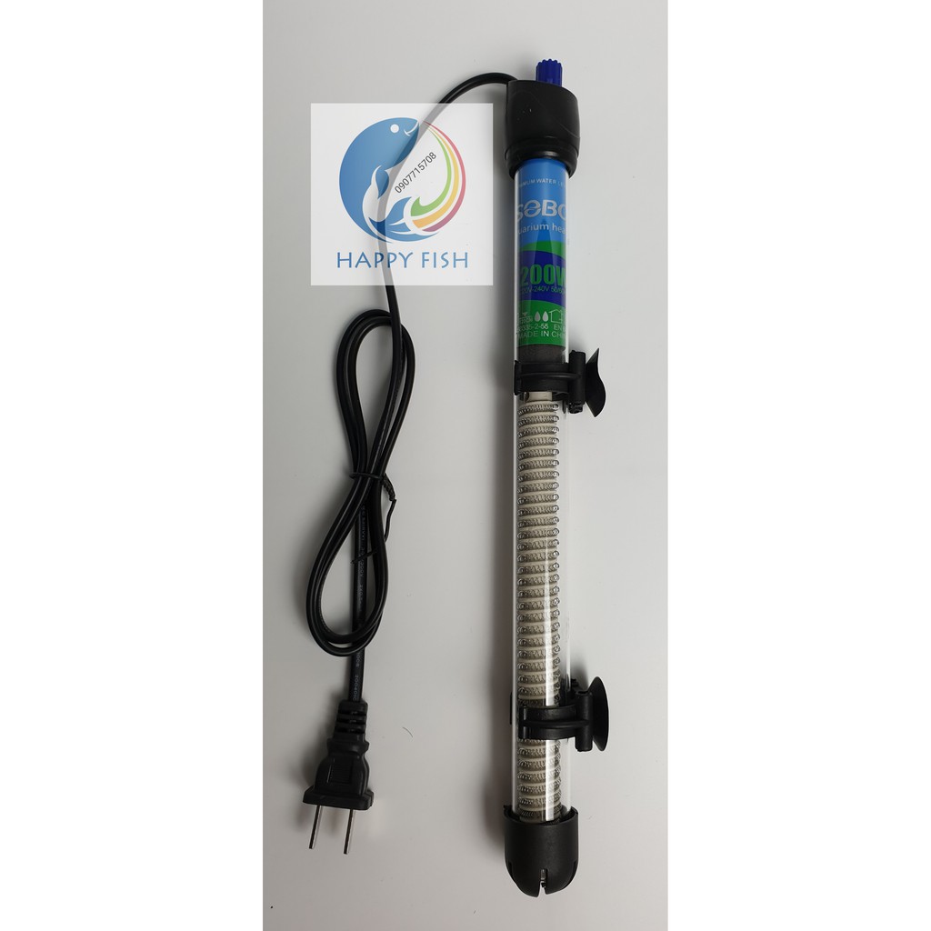 Sưởi Hồ Cá Sobo Hs-200w bằng thủy tinh