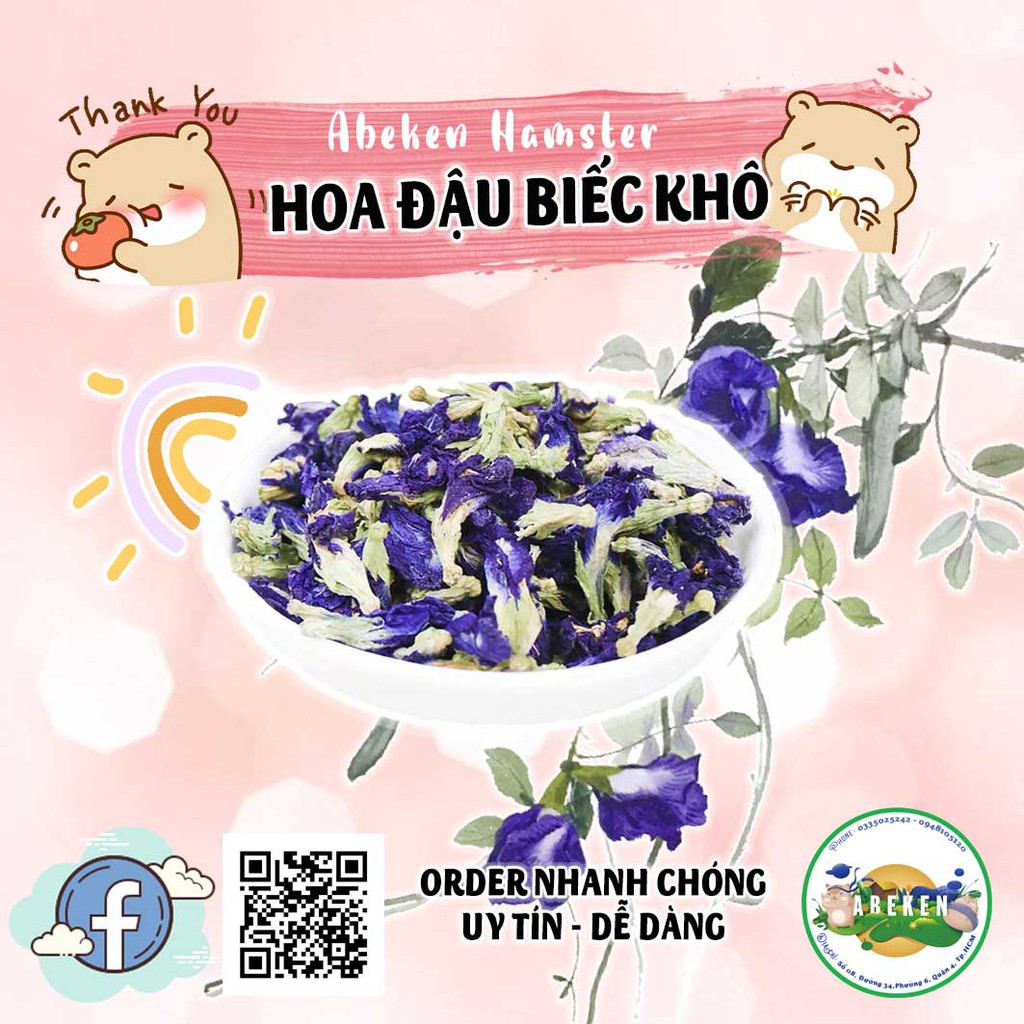 Hoa đậu biếc khô dành cho Hamster