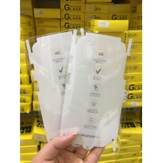 Miếng dán PPF nhám chống vân tay mặt trước và mặt sau cho iPhone 6 Plus /7 Plus