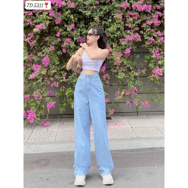 Quần jeans baggy mã 3202, 3132, 5211, 5172 lưng siêu cao ống rộng dài