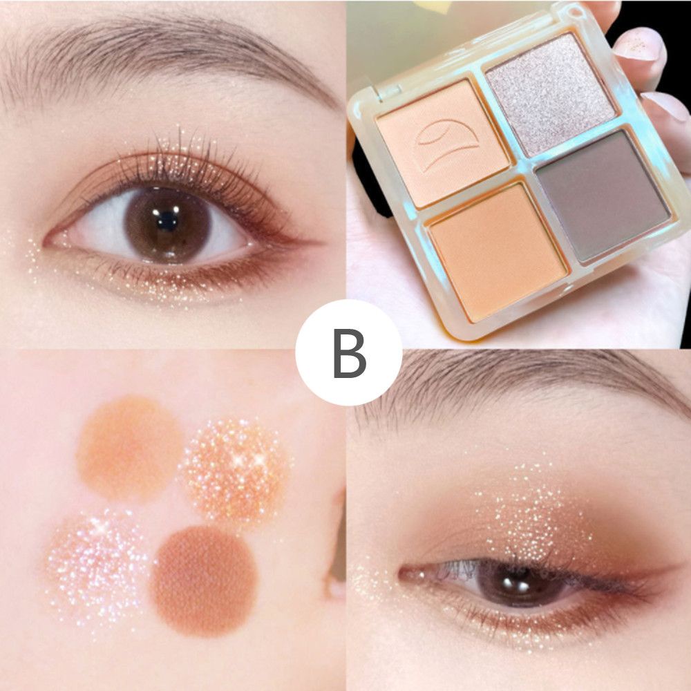 [Hàng mới về] Bảng phấn mắt chống thấm nước lấp lánh kết cấu siêu mịn trang điểm tự nhiên | BigBuy360 - bigbuy360.vn