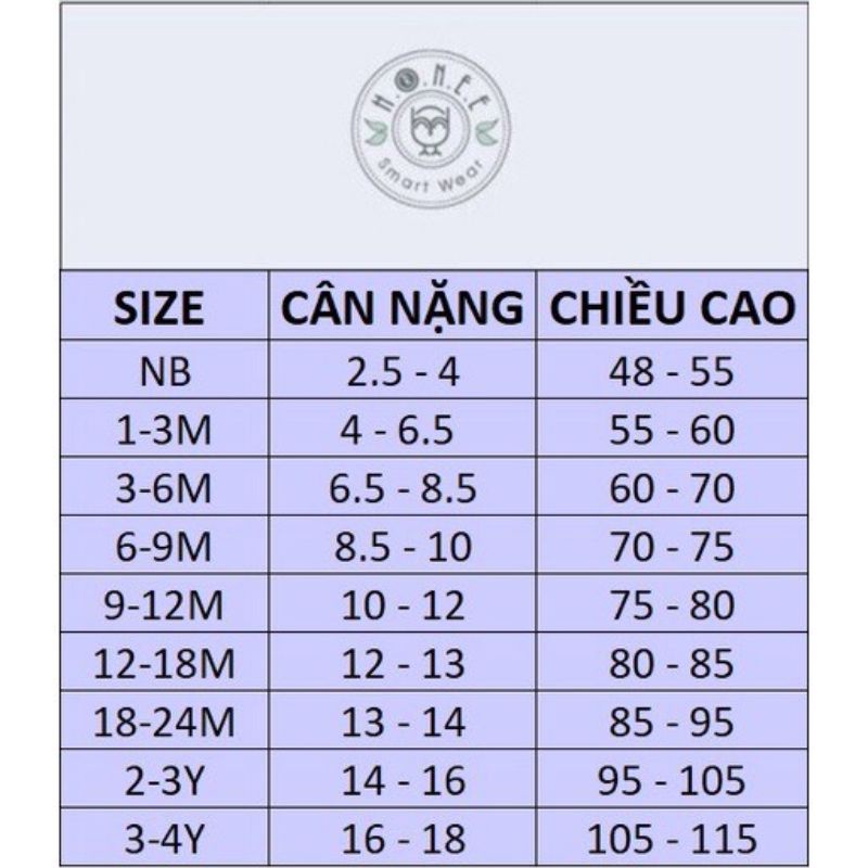 Hrnee Chất modal gỗ sồi - Bộ cao cổ Hrnee cho bé 6-18kg