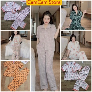 Bộ tay ngắn lụa mango sale giá gốc