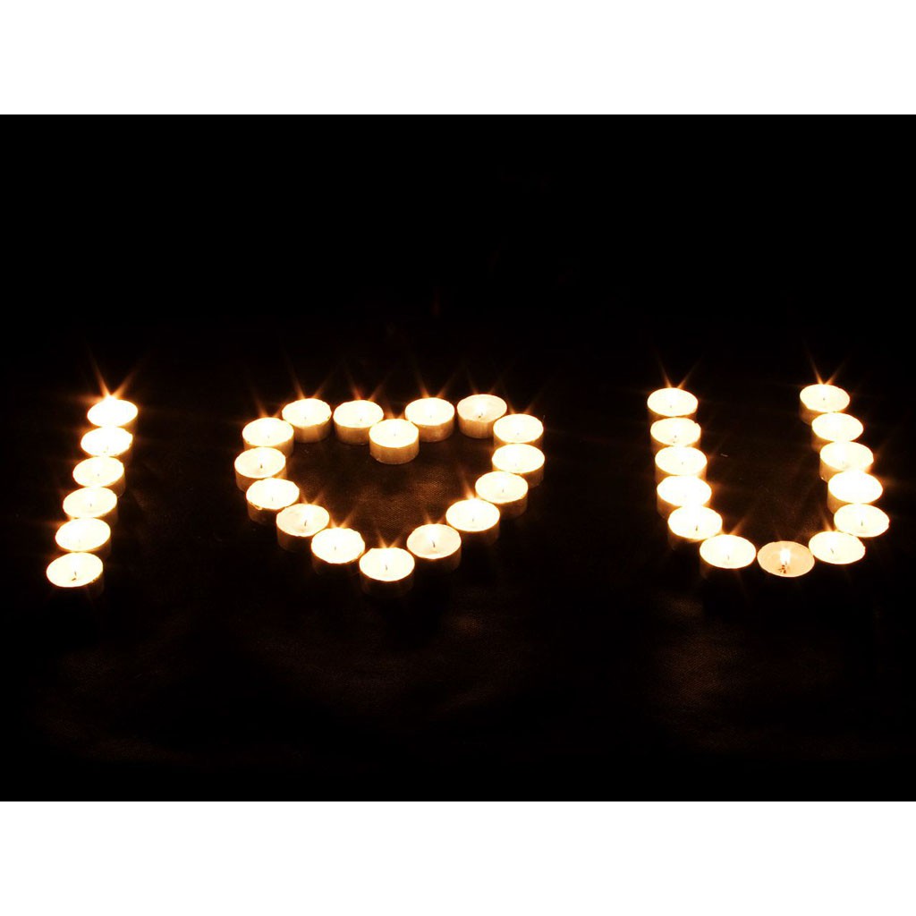Combo 50 nến Nến Tealight Không Khói xếp hình trái tim , sinh nhật siêu hot