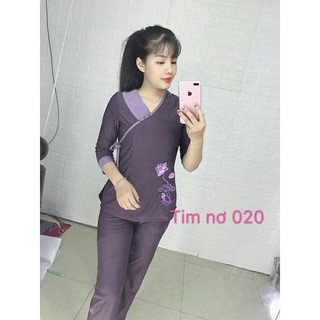 đồ lam đi chùa (thun tim nơ)