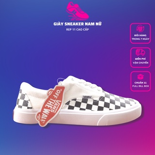 Giày Vans Caro classic buộc dây nam nữ Full Bill Box - Giày thể thao nam nữ Vans caro cao cấp hàng 11 G999
