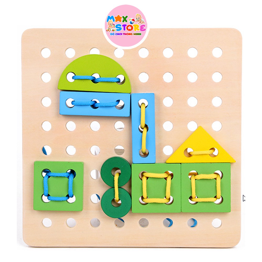 Đồ Chơi Xâu Dây Luồn Khối Phát Triển Vận Động Tinh