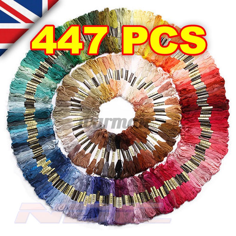 Stitch Colors Cross 447 Thread Pattern Embroidery Kits