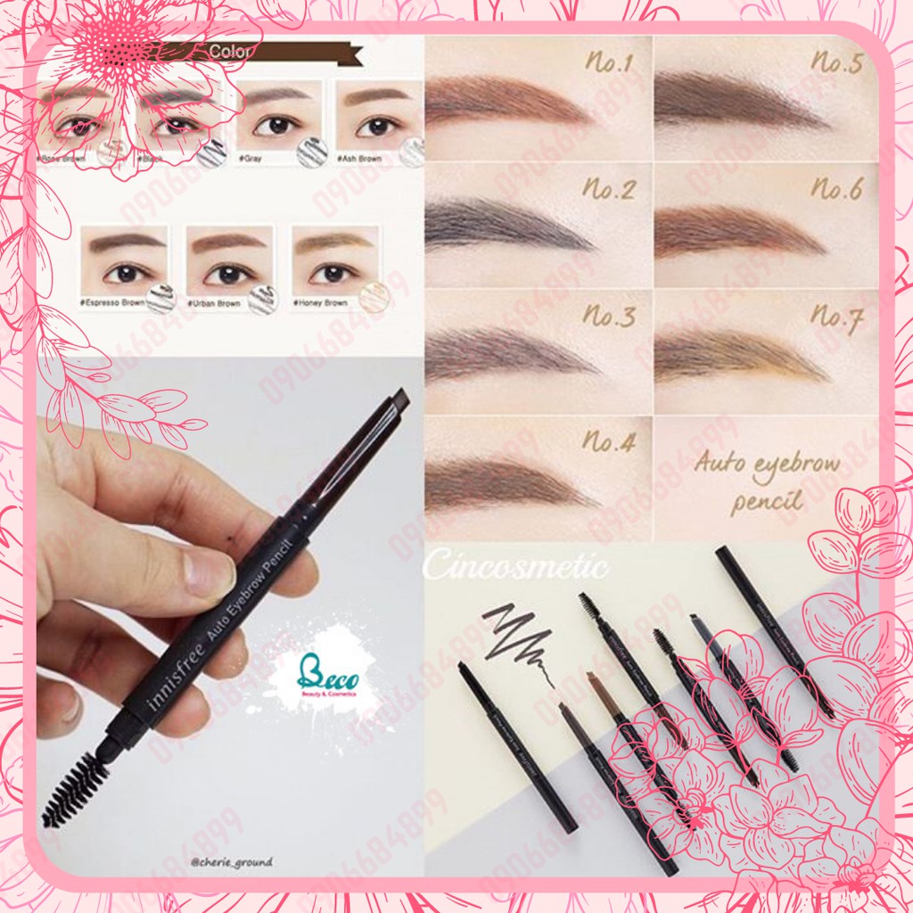 ⭐ CHÌ KẺ LÔNG MÀY ⭐ INNISFREE AUTO EYEBROW PENCIL - 0.3g | BigBuy360 - bigbuy360.vn