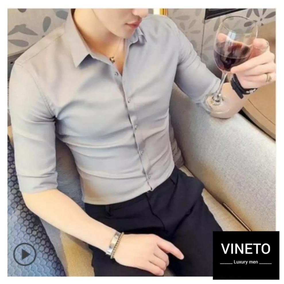 [Mã FAMAYMA2 giảm 10K đơn 50K] áo sơ mi nam Trắng không nhăn SML- Sơ mi nam màu Trắng dáng ôm Body hàn quốc Cao Cấp | BigBuy360 - bigbuy360.vn