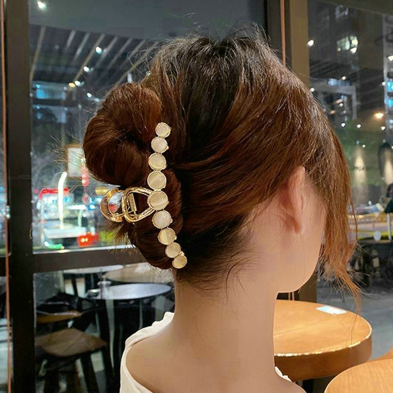 Kẹp Tóc Hợp Kim Đính Đá Và Ngọc Trai Thời Trang Cho Nữ