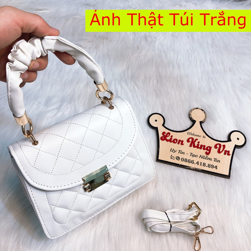 Túi Xách Nữ Đẹp⚡Mix Quai Nhún⚡Có Ảnh + Video Thật - Phong Cách Hàn Quốc Đẹp , Giá Rẻ - Da PU  Mềm,Họa Tiết Karo,Dây Da | BigBuy360 - bigbuy360.vn