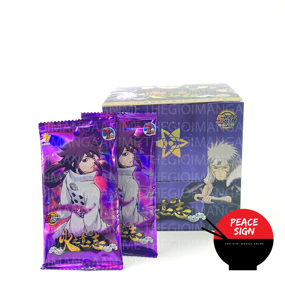Hộp ảnh thẻ NARUTO Shippunden card nhân phẩm gacha anime chibi