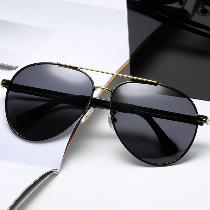 Kính mát nam phi công M10  phân cực Retro Cá tính Gương lái xe ngoài trời kiểu dáng thời trang gọng thép