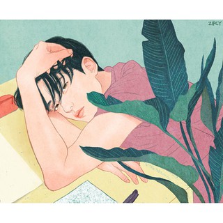 Tranh sơn dầu số hóa tự tô màu theo số có khung (40*50cm) - [690] CHÀNG TRAI ẤY