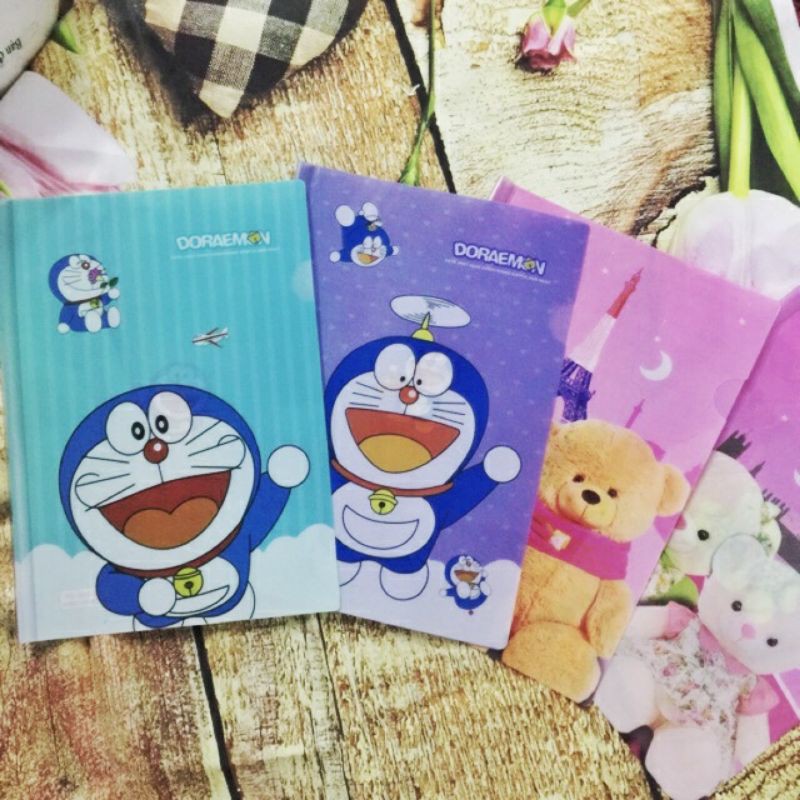 Kẹp Tài Liệu A4 Bìa File Nút Rút Gáy Hình Hoạt Hình Ngẫu Nhiên