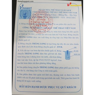 Quả bóng chuyền Thăng Long thi đấu VB7700